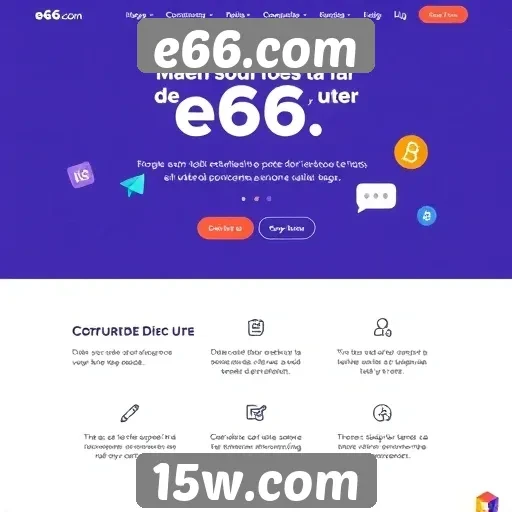 Recursos inovadores disponíveis no site e66.com